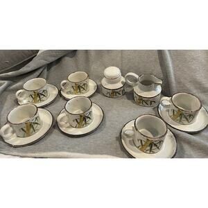 14 pc. Dishes Stonehenge Midwinter Rangoon Bamboo England Wedgewood